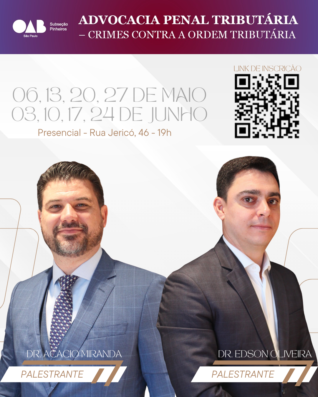 EVENTO: ADVOCACIA PENAL TRIBUTÁRIA